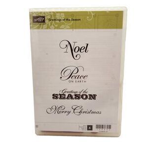 Stampin Up Greetings of the Season Cling Stamp Set Unmounted Christmas Cardmakin
